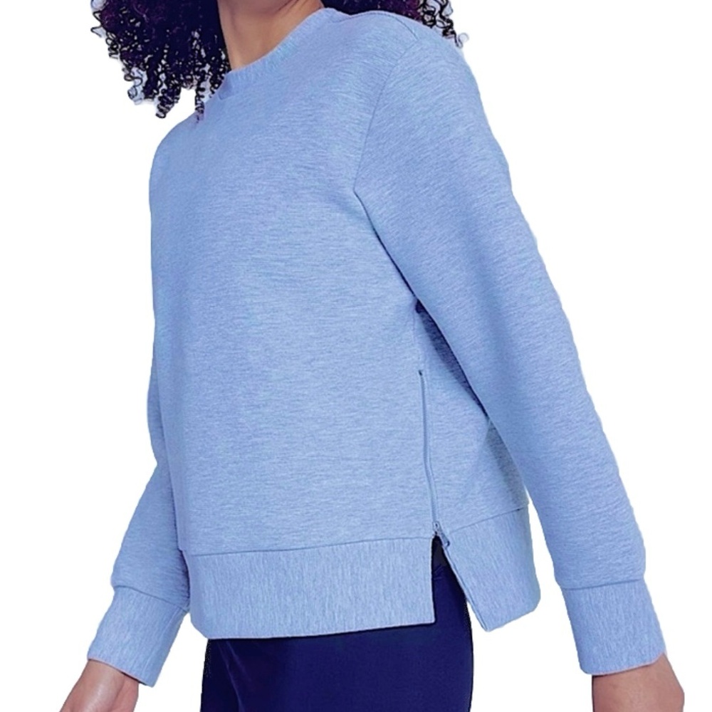 CALIA light blue side zip pullover oversized & slouchy sweater XL